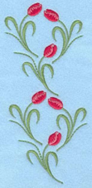 Picture of Tulip Decoration Machine Embroidery Design