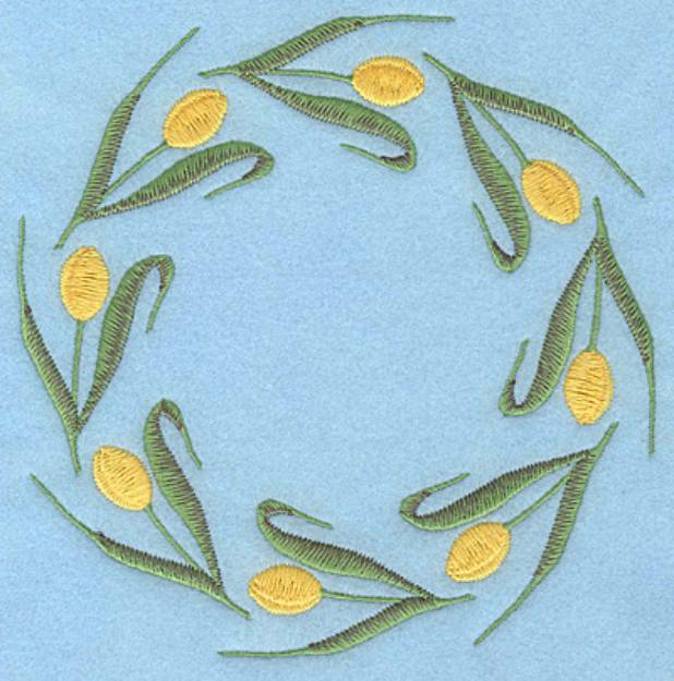 Picture of Tulip Ring Small Machine Embroidery Design