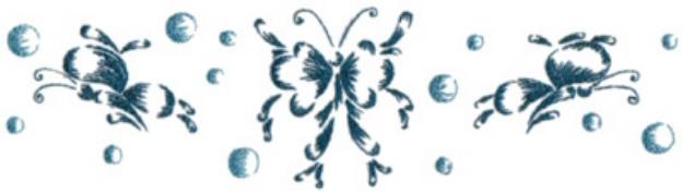 Picture of Butterflies & Bubbles 1 Machine Embroidery Design
