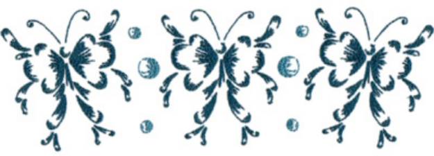 Picture of Butterflies & Bubbles Machine Embroidery Design