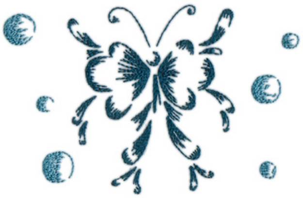 Picture of Butterflies & Bubbles 21 Machine Embroidery Design