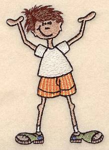 Picture of Boy Small Machine Embroidery Design
