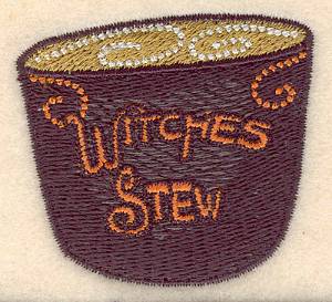 Picture of Witches Stew Small Machine Embroidery Design