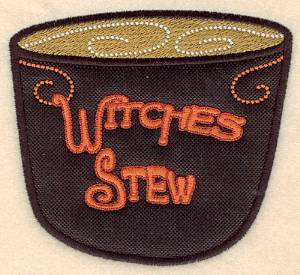 Picture of Witches Stew Applique Machine Embroidery Design