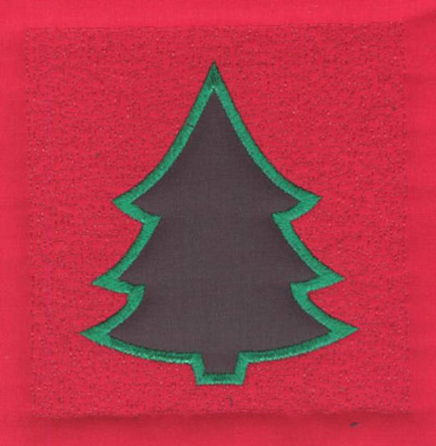Picture of 4 Inch Christmas Tree Machine Embroidery Design