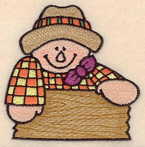 Picture of Scarecrow & Sign Small Machine Embroidery Design