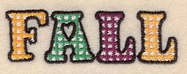 Picture of Fall Small Machine Embroidery Design