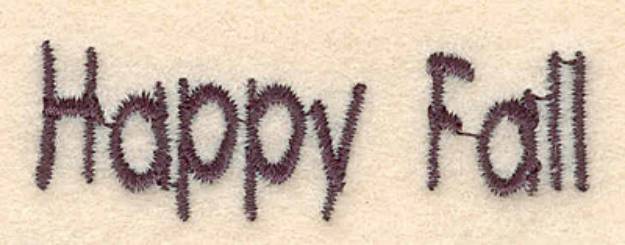 Picture of Happy Fall Small Machine Embroidery Design
