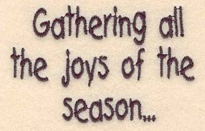 Picture of Joys Of Season Small Machine Embroidery Design