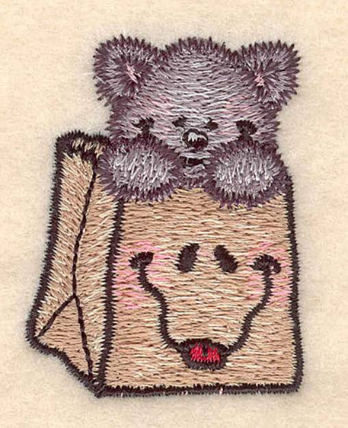 Picture of Kitten In Bag Small Machine Embroidery Design