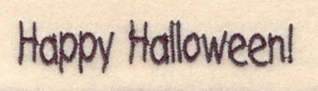 Picture of Happy Halloween Small Machine Embroidery Design