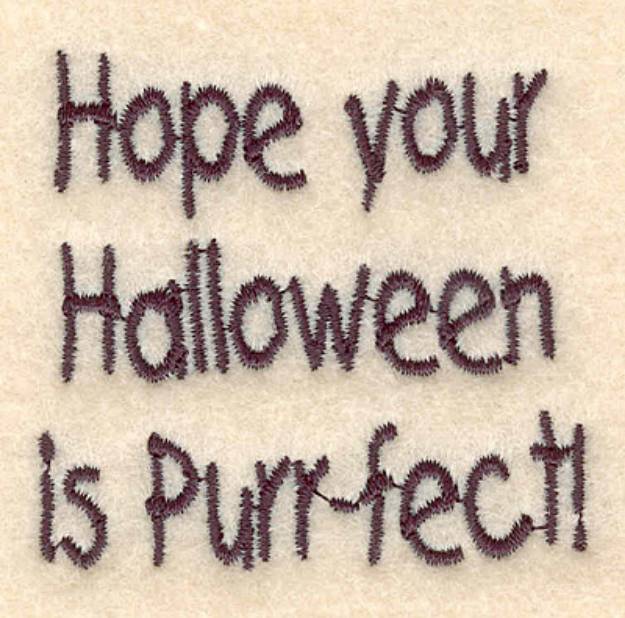 Picture of Purrfect Halloween Small Machine Embroidery Design