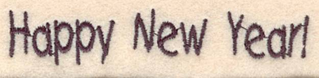 Picture of Happy New Year Small Machine Embroidery Design