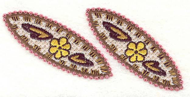 Picture of Floral Paisley V Small Machine Embroidery Design