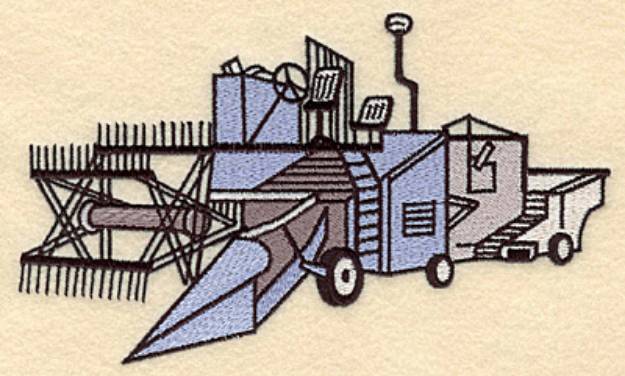 Picture of Harvester Machine Embroidery Design