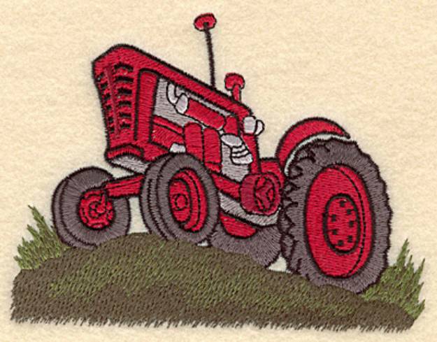 Picture of Tractor H Machine Embroidery Design