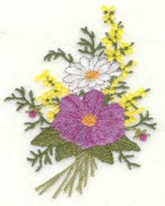 Picture of Floral Bouquet Small Machine Embroidery Design