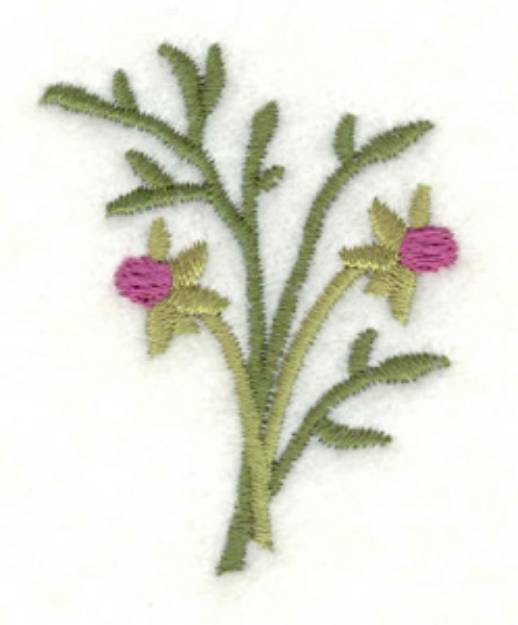 Picture of Sprig Of Buds Machine Embroidery Design