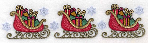 Picture of Sleigh Border Machine Embroidery Design