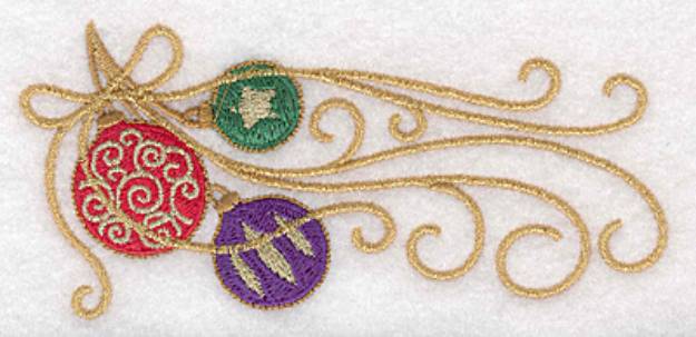 Picture of Ornaments & Ribbon Machine Embroidery Design