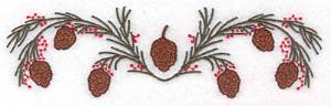 Picture of Double Pine Bough Machine Embroidery Design