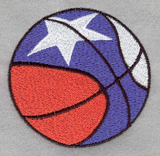 Picture of Basketball USA Machine Embroidery Design