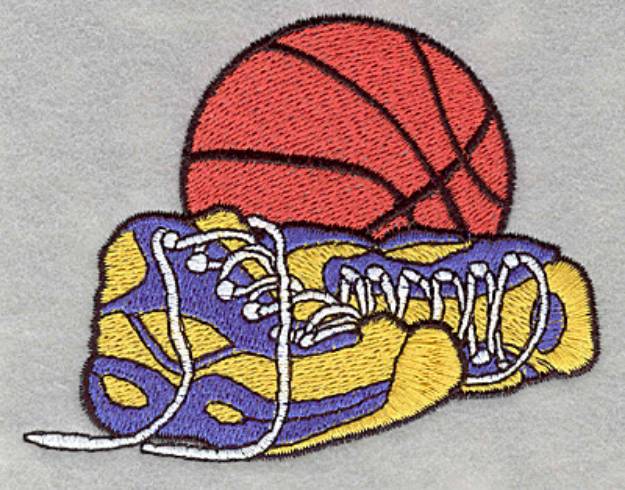 Picture of Basketball & Sneakers Machine Embroidery Design