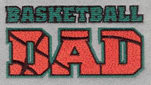 Picture of Basketball Dad Machine Embroidery Design