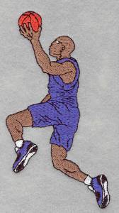 Picture of Basketball Jump Shot Machine Embroidery Design