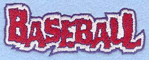 Picture of Baseball Small Machine Embroidery Design