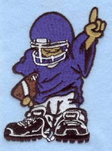 Picture of Football Player 1 Small Machine Embroidery Design