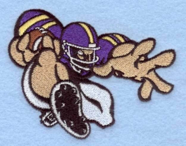 Picture of Football Player 2 Small Machine Embroidery Design
