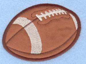 Picture of Football Applique Machine Embroidery Design