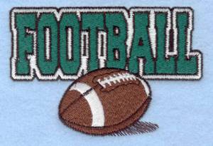 Picture of Football & Ball Machine Embroidery Design