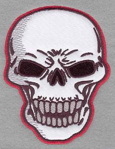 Picture of Skull A Applique Machine Embroidery Design