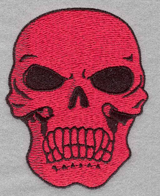 Picture of Skull B Machine Embroidery Design