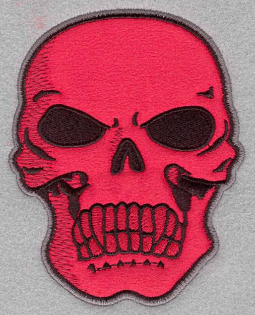 Picture of Skull B Applique Machine Embroidery Design