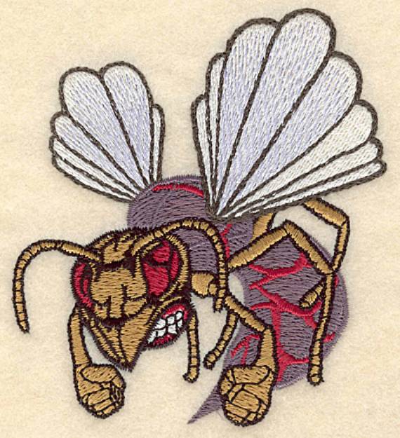 Picture of Hornet Small Machine Embroidery Design