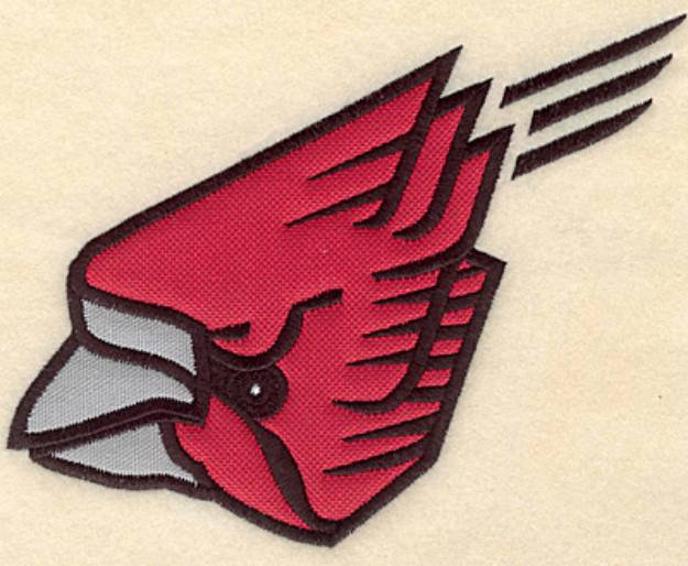 Picture of Cardinal Med Applique Machine Embroidery Design