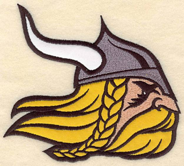 Picture of Viking Warrior Applique Machine Embroidery Design