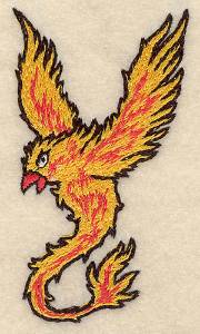 Picture of Phoenix Small Machine Embroidery Design