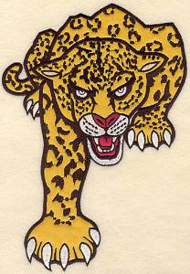 Picture of Leopard Applique Machine Embroidery Design