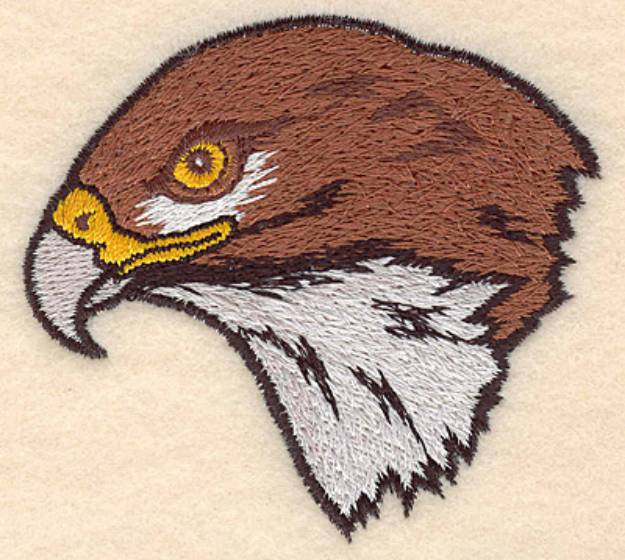 Picture of Hawk Head Small Machine Embroidery Design