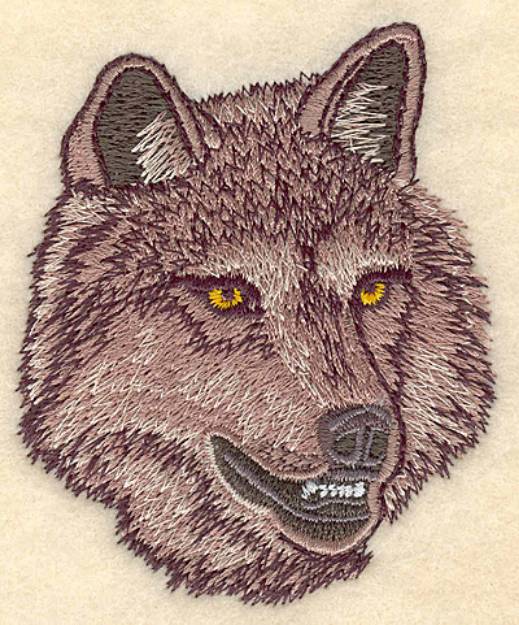 Picture of Wolf Head Small Machine Embroidery Design