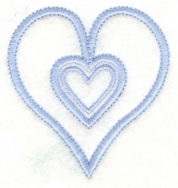 Picture of Hearts Small Machine Embroidery Design