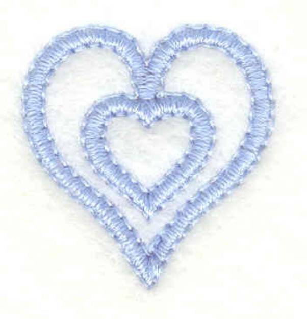 Picture of Hearts Mini Machine Embroidery Design