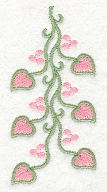 Picture of Heart Vine & Berries Machine Embroidery Design