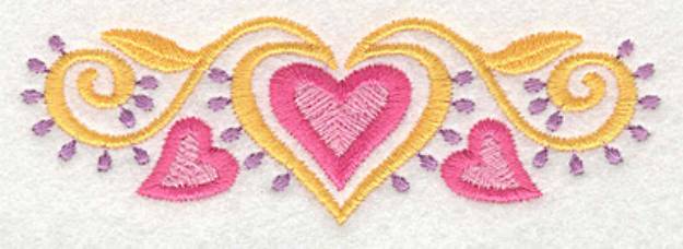 Picture of Heart Motif 1 Small Machine Embroidery Design