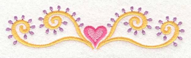 Picture of Heart Motif 3 Small Machine Embroidery Design