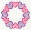 Picture of Heart Circle Machine Embroidery Design